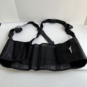DJ Orthopedics Procare 79-89145 Medium Industrial Back Support Suspenders BLACK